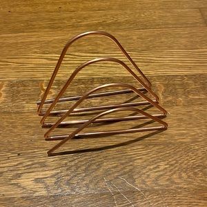 Rose gold mail holder, from Urban Outfitters